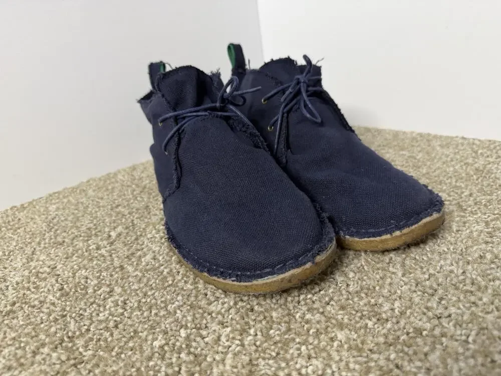 Polo Ralph Lauren Casterton Chukka Boots Mens 13D Blue Canvas Casual Ankle